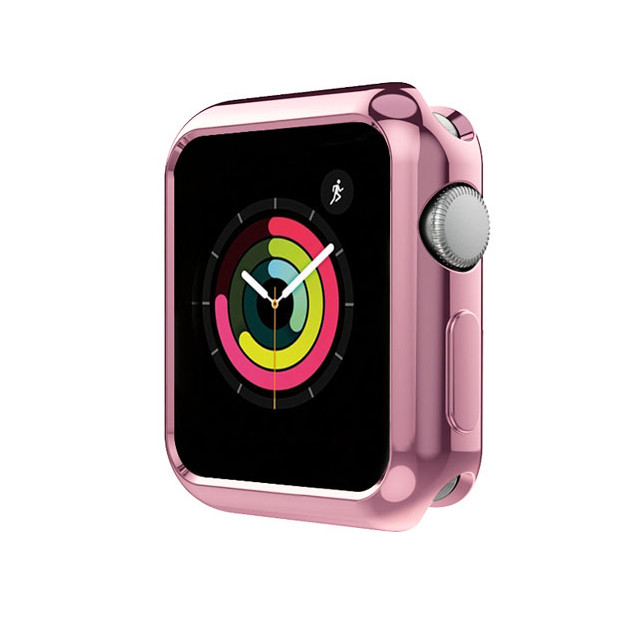 Case ốp bảo vệ silicon dẻo viền màu cho Apple Watch 38mm hiệu HOTCASE (chống va đập trầy xước, chống bụi, bảo vệ viền) - Hàng chính hãng