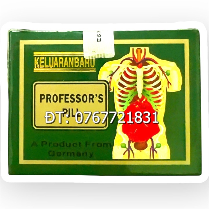 Viên uống xương khớp xanh Professor's Pill xuất xứ Malaysia - Hộp gồm 20 ống - Mã số 1470