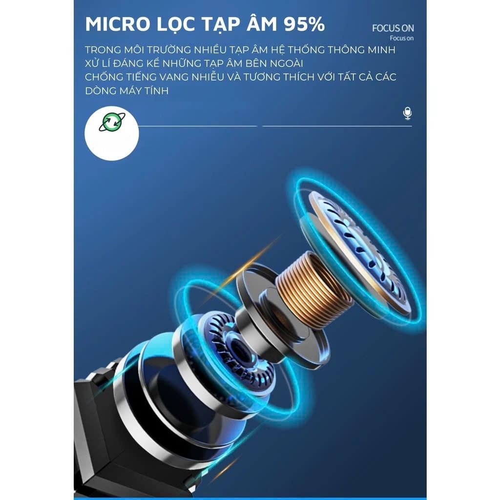 Microphone Led RGB kết nối USB cho máy tính tiktok video livestream Học Online Chơi Micro - hàng nhập khẩu