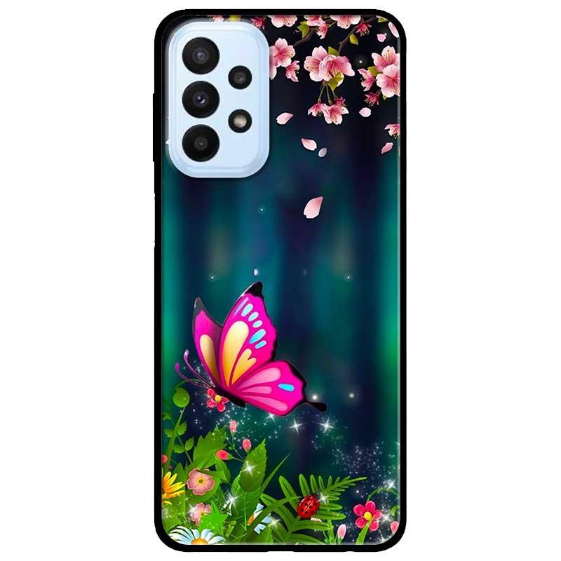Ốp lưng dành cho Samsung A23 4G - A53 5G - A73 5G - Bướm Hồng