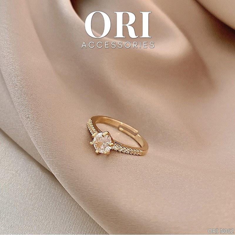 Nhẫn nữ Freesize đính đá Osmund thời trang sang trọng ORI ACCESSORIES N062
