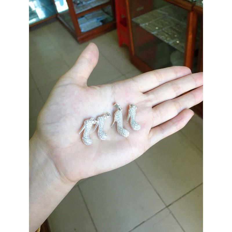 Mặt nữ bạc ta hình guốc bạc nguyên chất siêu xinh
