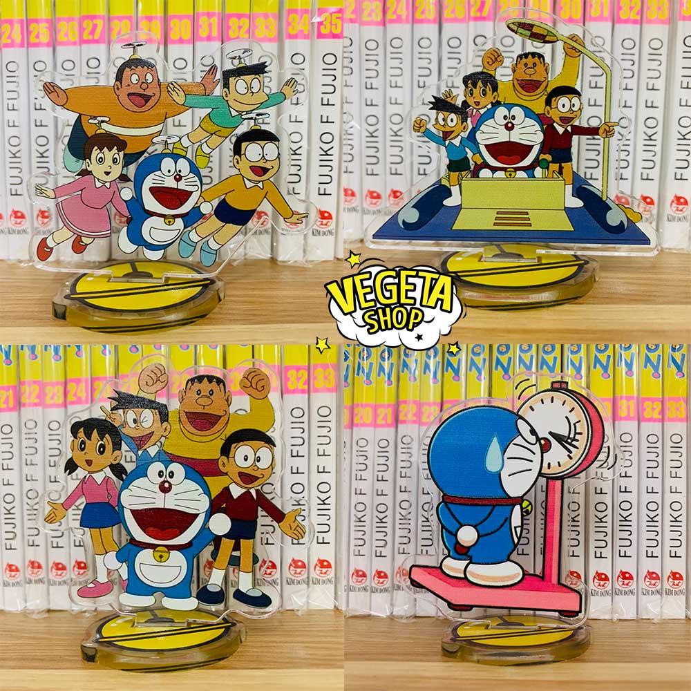 Mô Hình Tượng Standee Acrylic Mica 2 mặt - Doremon Doraemon Nobita Shizuka Xuka Chaien Jaian Suneo Xeko - 8~10cm