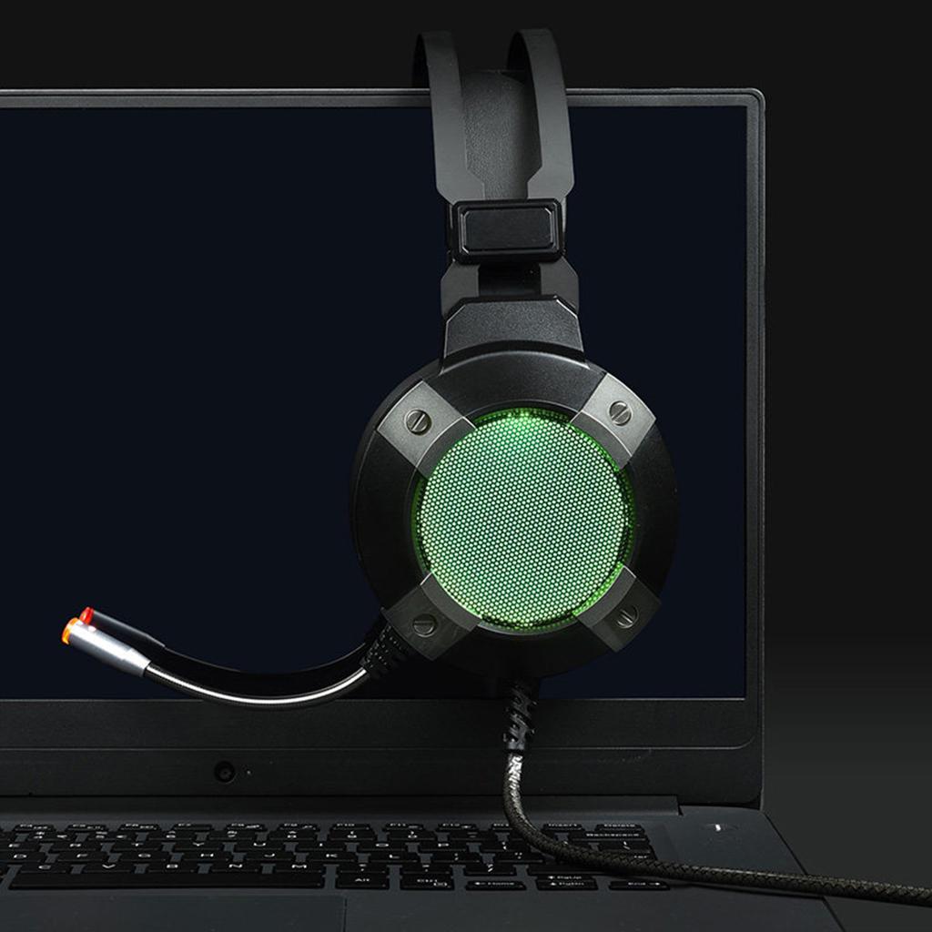 Stereo Wired Gaming Headsets Headphone with Mic Noise Cancelling for PC Computer