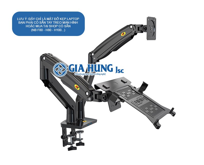 Giá Đỡ , Kẹp Laptop NB FP-2 - Lưu Ý : Sản phẩm lẻ chưa bao gồm tay đỡ