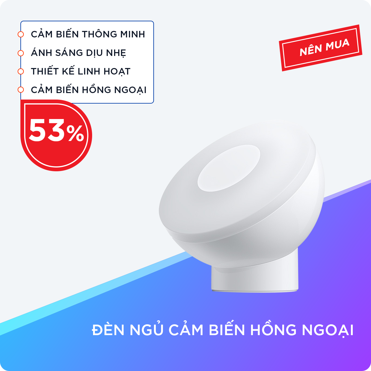 ĐÈN NGỦ CẢM BIẾN HỒNG NGOẠI