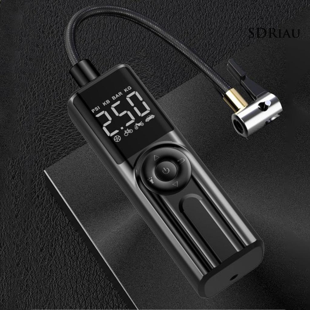Máy Bơm Lốp Xe Hơi Burzahom Ig06 Mini Bằng Abs Không Dây Gọn Nhẹ Có Thể Sạc Lại