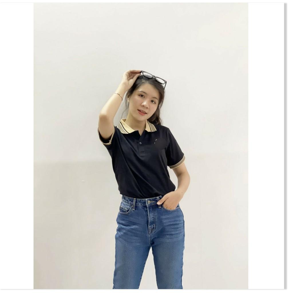 ÁO THUN CỔ TRỤ VIỀN ÁO TAY ÁO XINH XẮN,HỌA TIẾT TRƠN NHƯNG KHÔNG KÉM PHẦN SANG TRỌNG THỜI TRANG KME.STORE