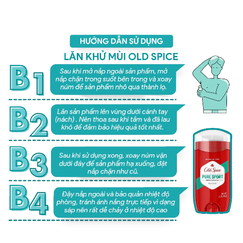 Sáp khử mùi Old Spice Pure Sport, Original, Fresh, Timber, Fiji, Bearglove, Wolfthorn dành cho nam mẫu mới