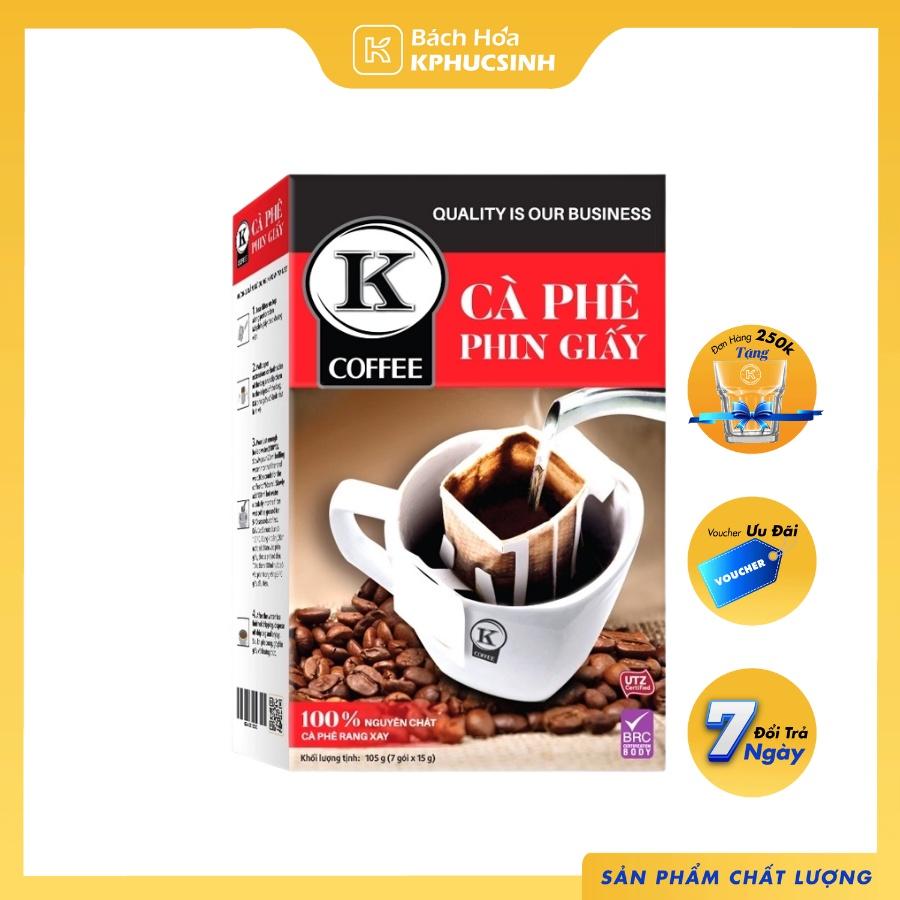 Cà phê túi lọc K-FILTER tiện lợi (105g/Hộp)