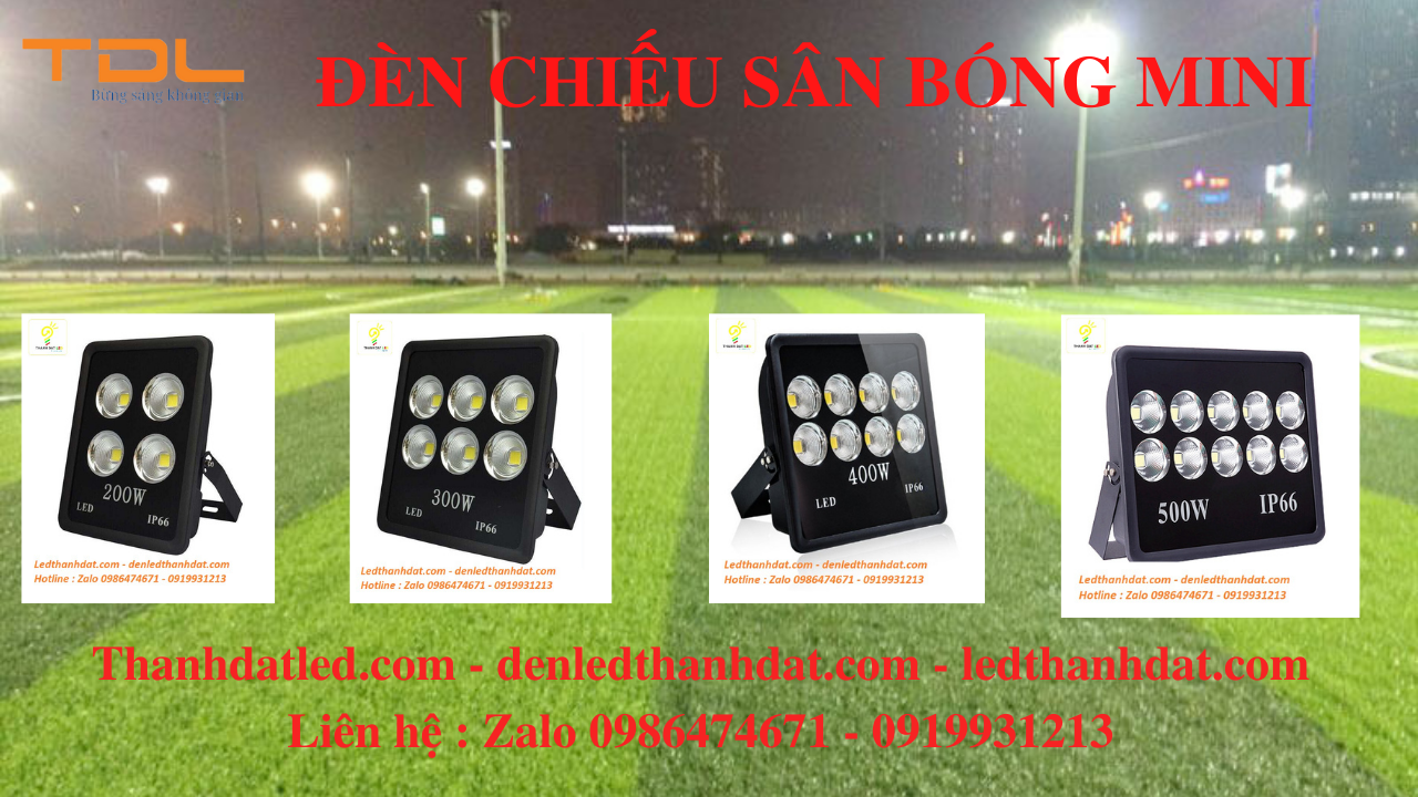 Đèn led sân bóng đá 100w 150w 200w 250w 300w 400w