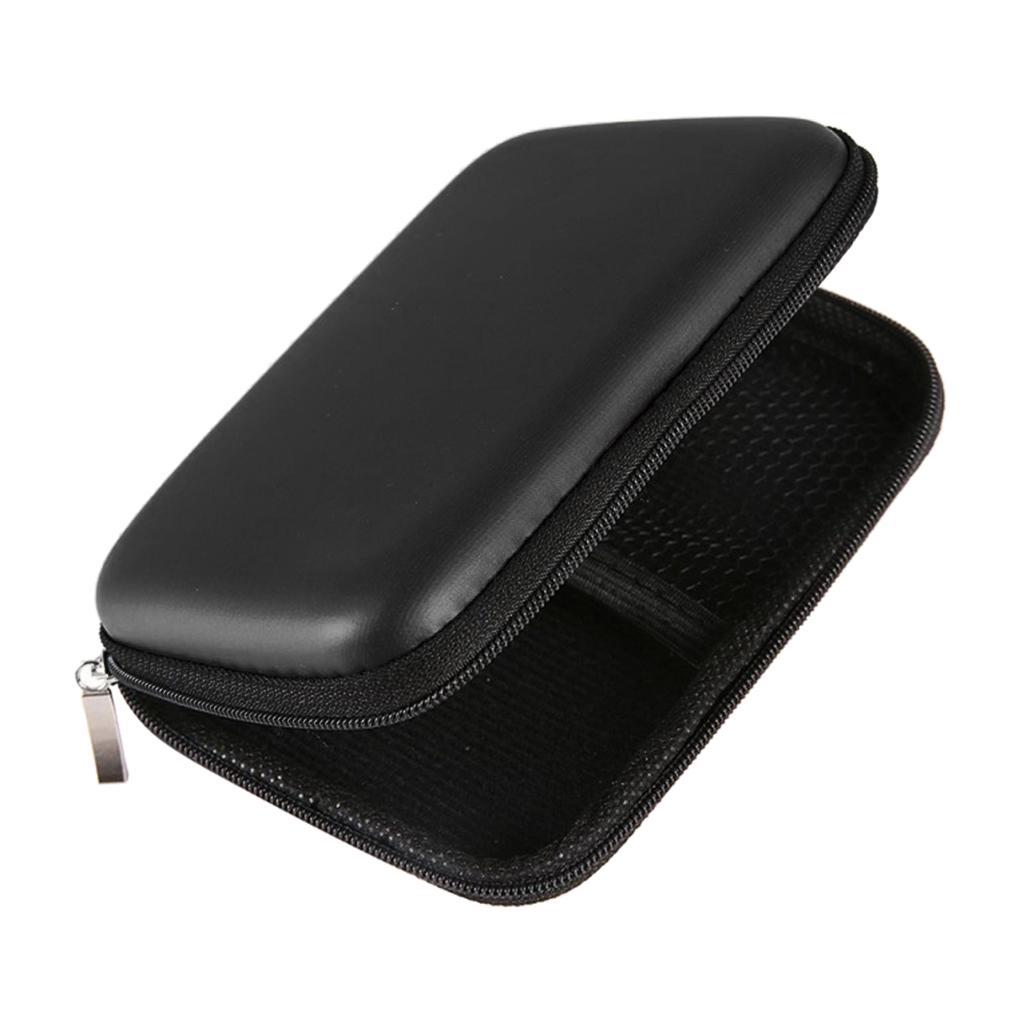 2x USB External HDD Hard Drive Disk Hard Case Bag Carry Pouch Case Black