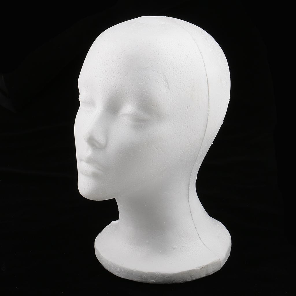 2X Female Styrofoam Foam Mannequin Manikin Head Model Wig Hair Hat Display