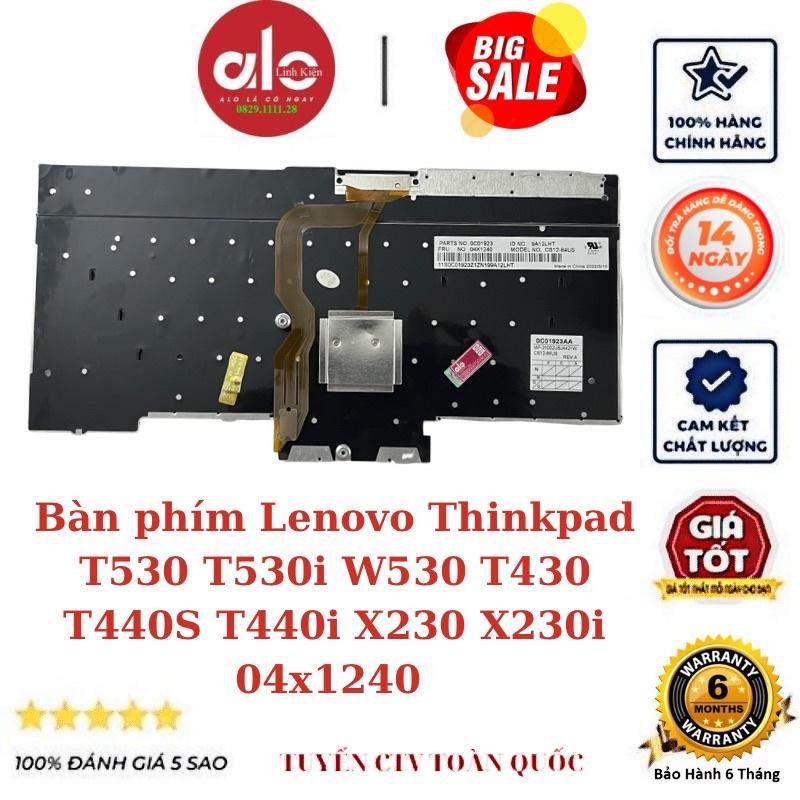 Bàn phím dùng cho Laptop Lenovo Thinkpad T530 T530i W530 T430 T430s T430i X230 X230i - 04X1240 LED