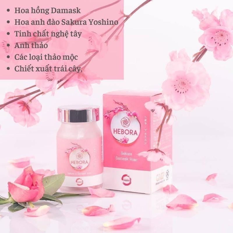 Viên uống chống lão hóa, thơm cơ thể Hebora 60 viên Nhật Bản