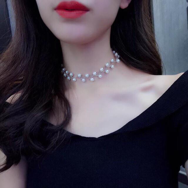 Vòng cổ ngọc zikzak