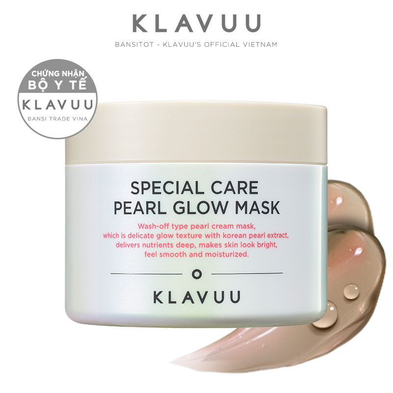 Mặt nạ bùn khoáng chiết xuất ngọc trai KLAVUU Pearl Glow Mask 100ml