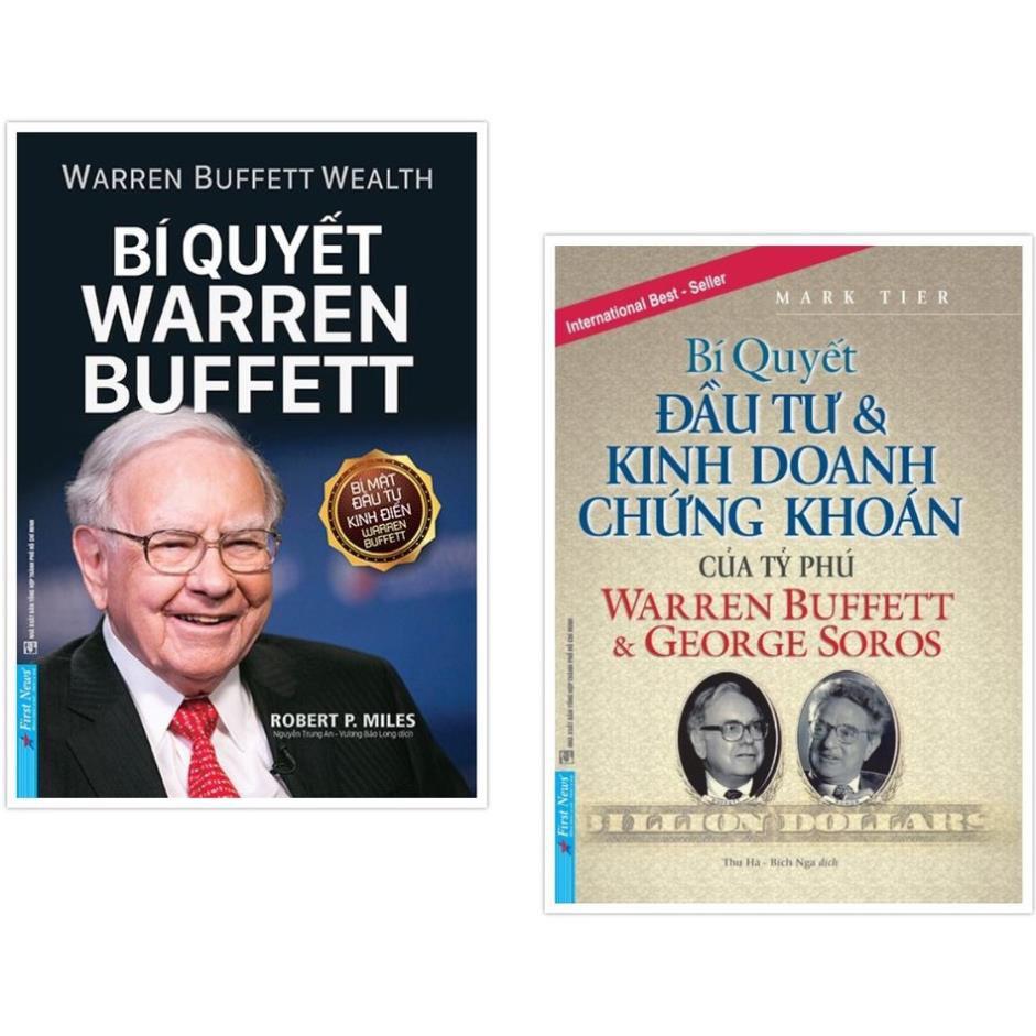 Sách - Combo Bí Quyết Warren Buffett + Bí Quyết Đầu Tư &amp; Kinh Doanh Chứng Khoán - First News