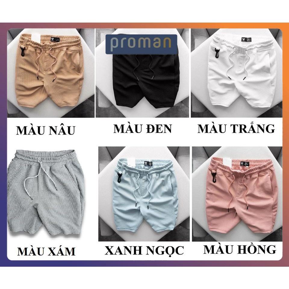 Quần Short Nam Mặc Nhà co dãn 4 chiều thấm hút mồ hôi, Quần đùi nam thể thao chất xốp Thái mềm mát QD02 - PROMAN