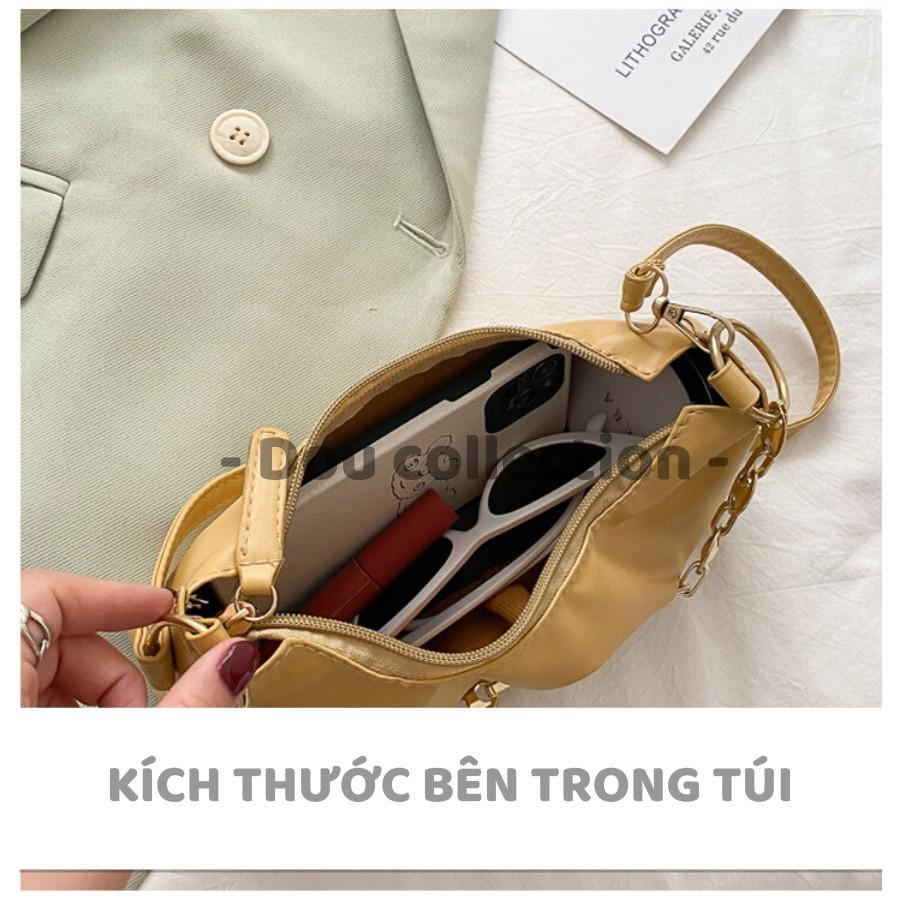 Túi Xách Niche Rento Mini Da Mềm Xếp Li Đeo Vai Hot Trend Phong Cách Châu Âu - Mã XT036