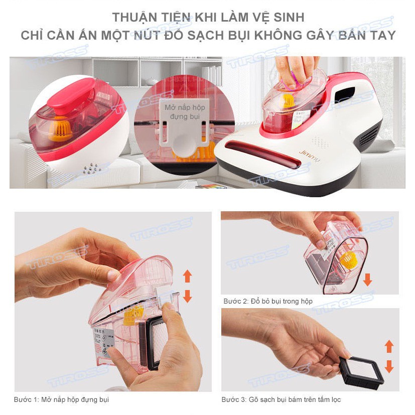 Máy Hút Bụi Trên Giường Tiross TS9302 - Hàng chính hãng