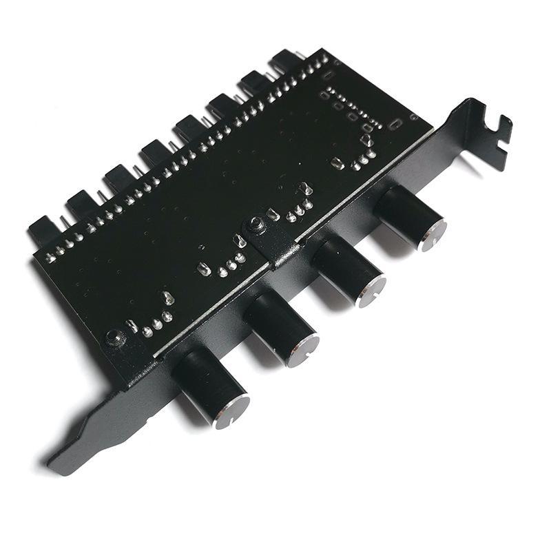 Bộ điều khiển tốc độ quạt khung gầm PCI bit thuận lợi nhất Điều khiển 4 chiều điều khiển trung tâm giao diện SATA máy tính điều khiển nhiệt độ tản nhiệt điều khiển công tắc
