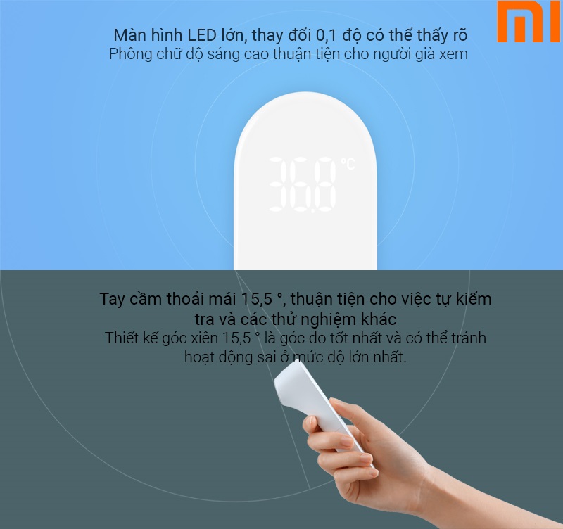 Nhiệt Kế Điện Tử Đo Trán Original Xiaomi Mijia iHealth - Hàng chính hãng