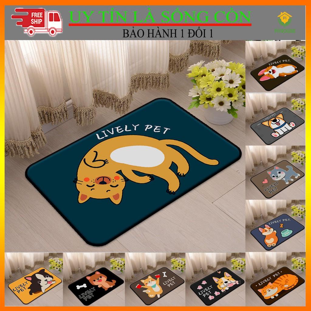 Thảm chân 3D mẫu cún con và nhiều mẫu mã lựa chọn