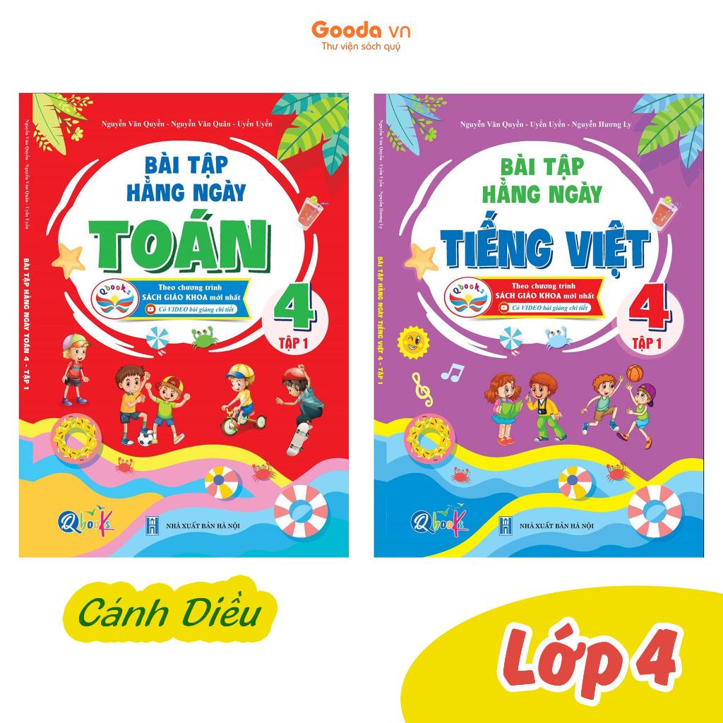 Combo Bài Tập Hằng Ngày Toán, Tiếng Việt Lớp 4 - Cánh Diều - Bản Quyền