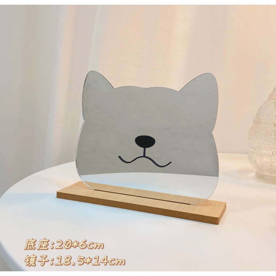 Gương Đế Gỗ 2 Mặt Nhiều Hình Xinh Xắn Decor Phòng Ngủ, Nhà Cửa