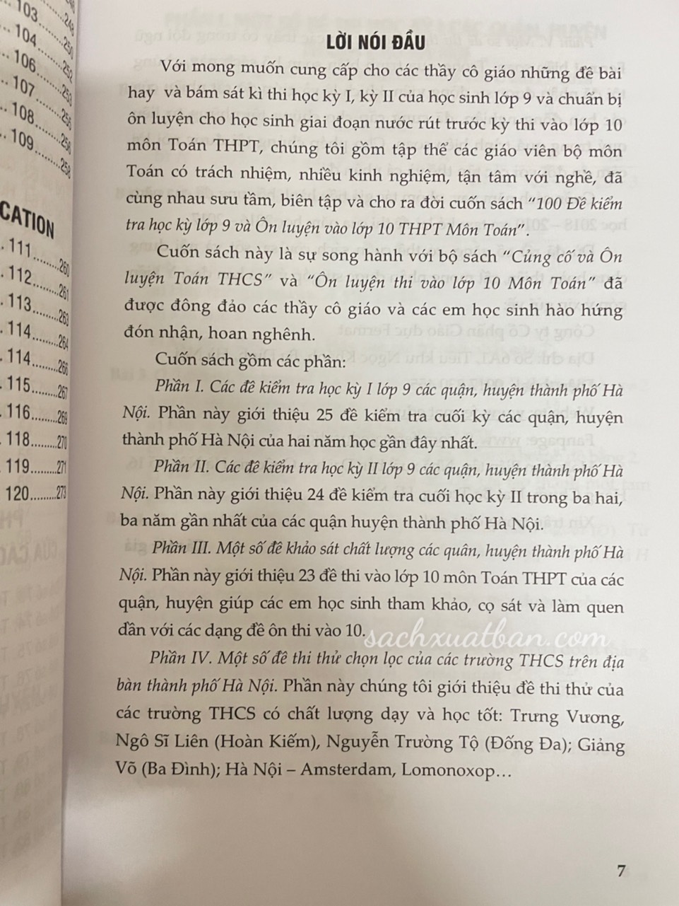 Sách 100 Đề Kiểm Tra Học Kỳ Lớp 9 Và Ôn Luyện Vào Lớp 10 THPT Môn Toán