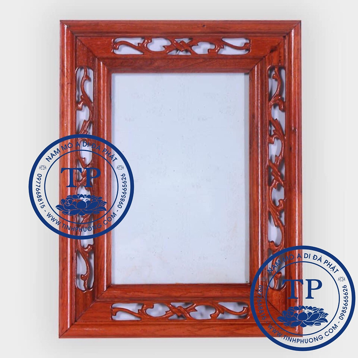 Khung ảnh thờ cúng gỗ hương treo khổ ảnh 20x30 TM12152