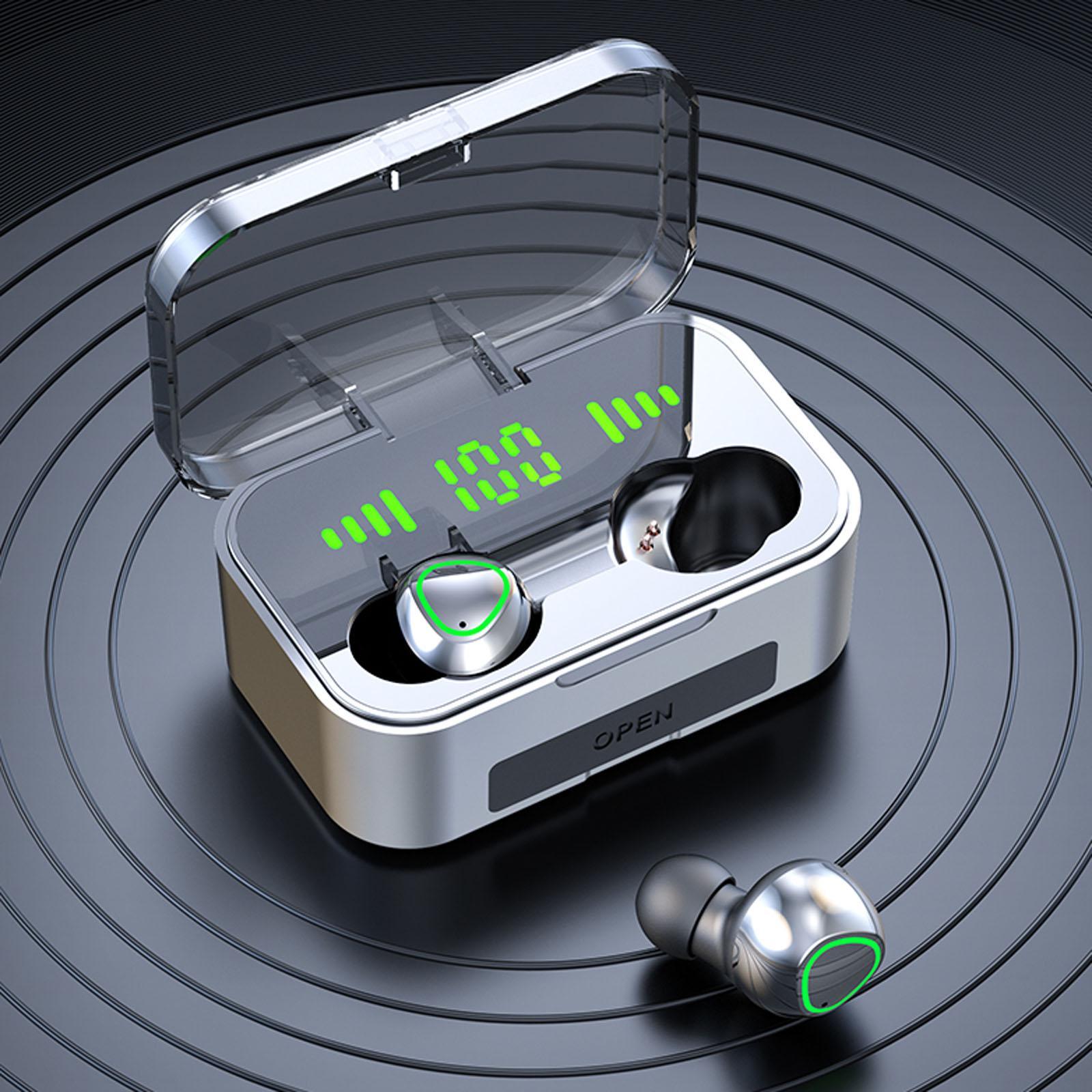 In Ear Earphones Earbuds Digital Display with Microphone Intelligent Touch