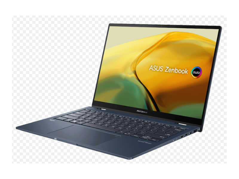 Laptop Asus Zenbook 14 Flip OLED UP3404VA-KN039W (Intel Core I7-1360P | 16GB | 512GB | Intel Iris Plus | 14.0-inch OLED WQXGA+ | Win 11 | Xanh) - Hàng Chính Hãng - Bảo Hành 24 Tháng