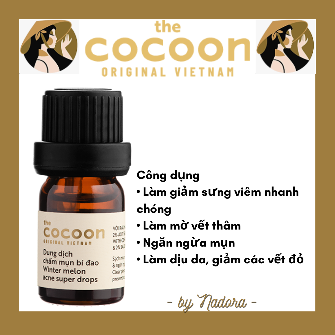 Dung Dịch Chấm Mụn Bí Đao The Cocoon Winter Melon Acne Super Drops 5ml