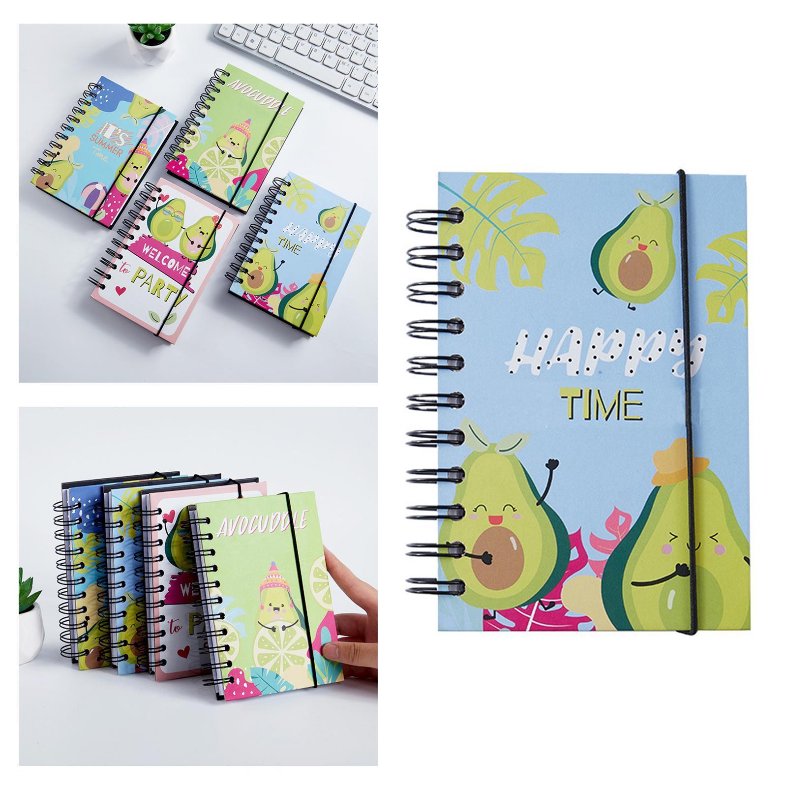 Spiral Bound Notebook, Colorful Spiral Bound Ruled Notebook, for School Supplies Office
