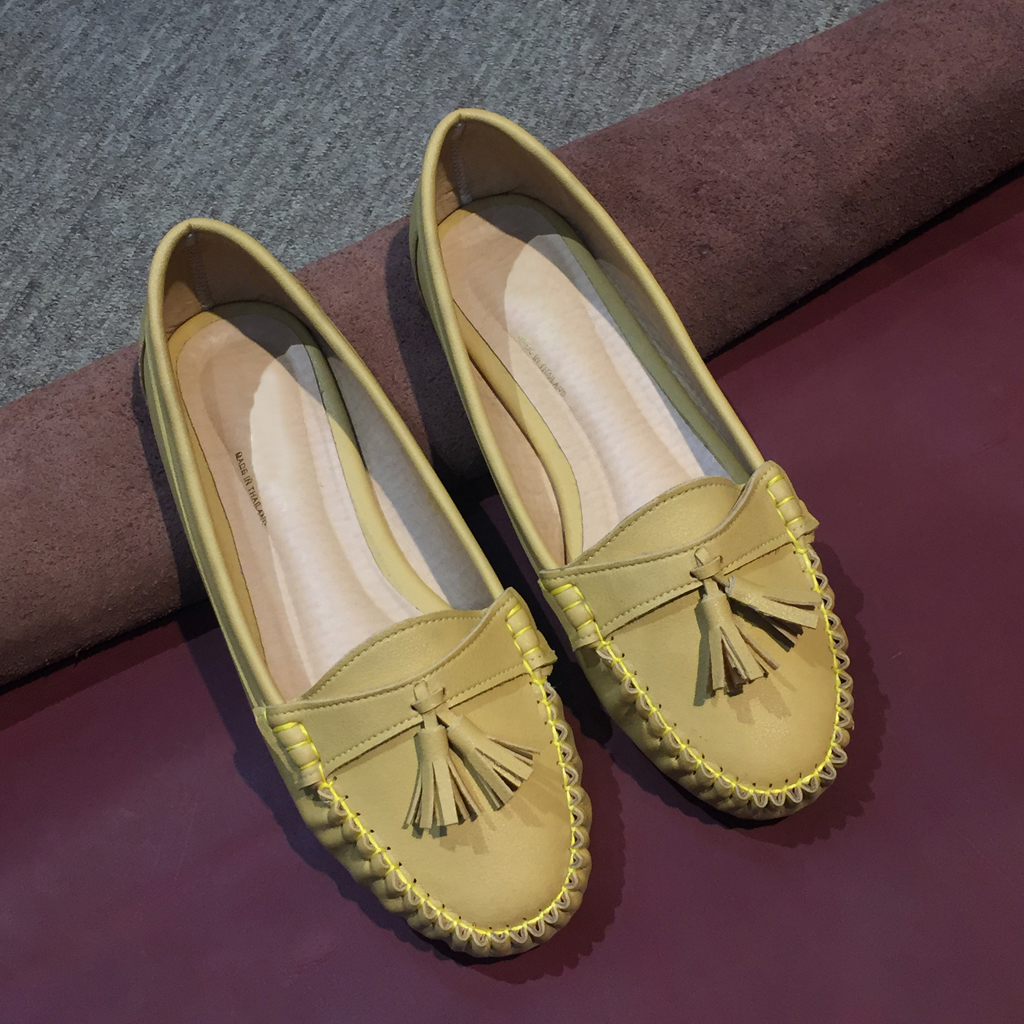 Giày búp bê nữ Thái Lan da mềm êm chân nhiều sắc màu