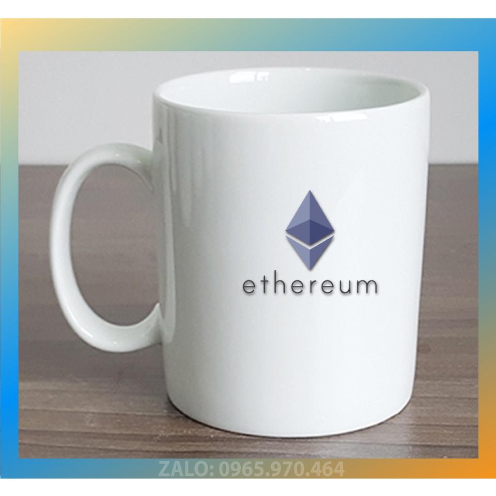 Ly Sứ Có Quai Họa Tiết Đồng Coin Ethereum - In hình lên ly sứ, cốc theo yêu cầu của bạn