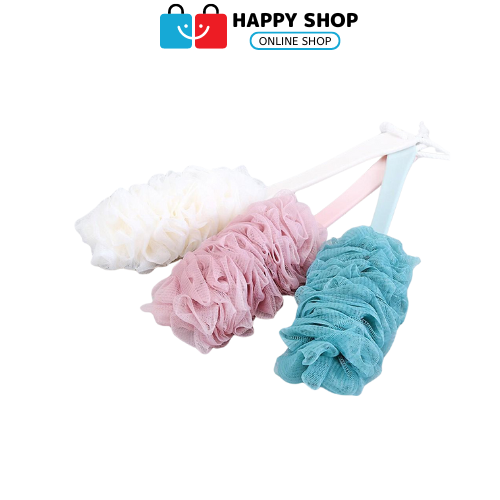 Cây Gậy Bông Tắm Chà lưng Tạo Bọt Cán Dài Treo Tường
