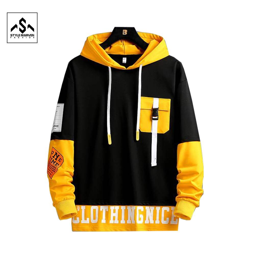 Bộ thu đông thể thao nam STYLE MARVEN áo hoodies giả 2 lớp kết hợp quần jogger nỉ bo gấu năng động - SET NAM 90000173