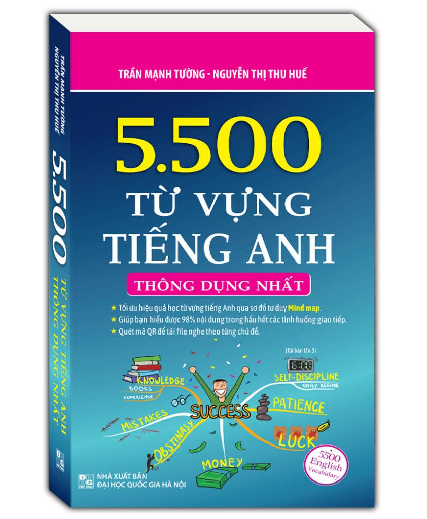 Sách - 5.500 Từ Vựng Tiếng Anh Thông Dụng Nhất (Tái Bản 2024)