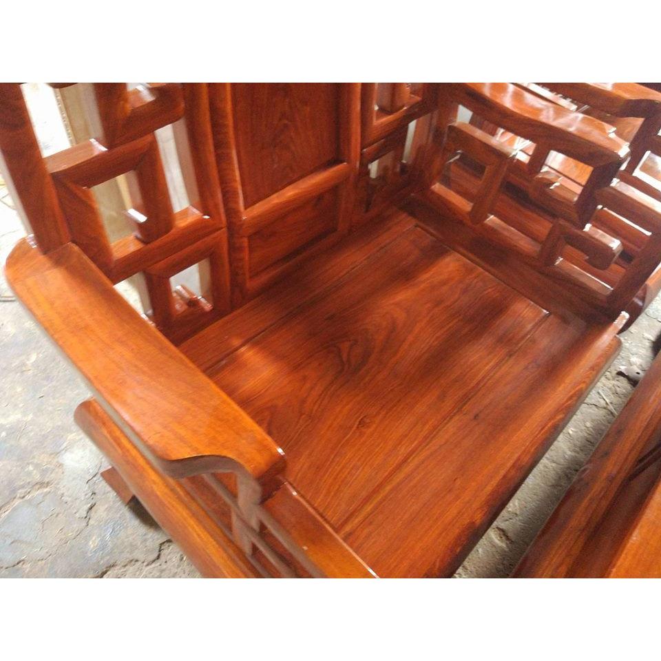 Bộ bàn ghế phòng khách kiểu sơn thủy gỗ hương đá