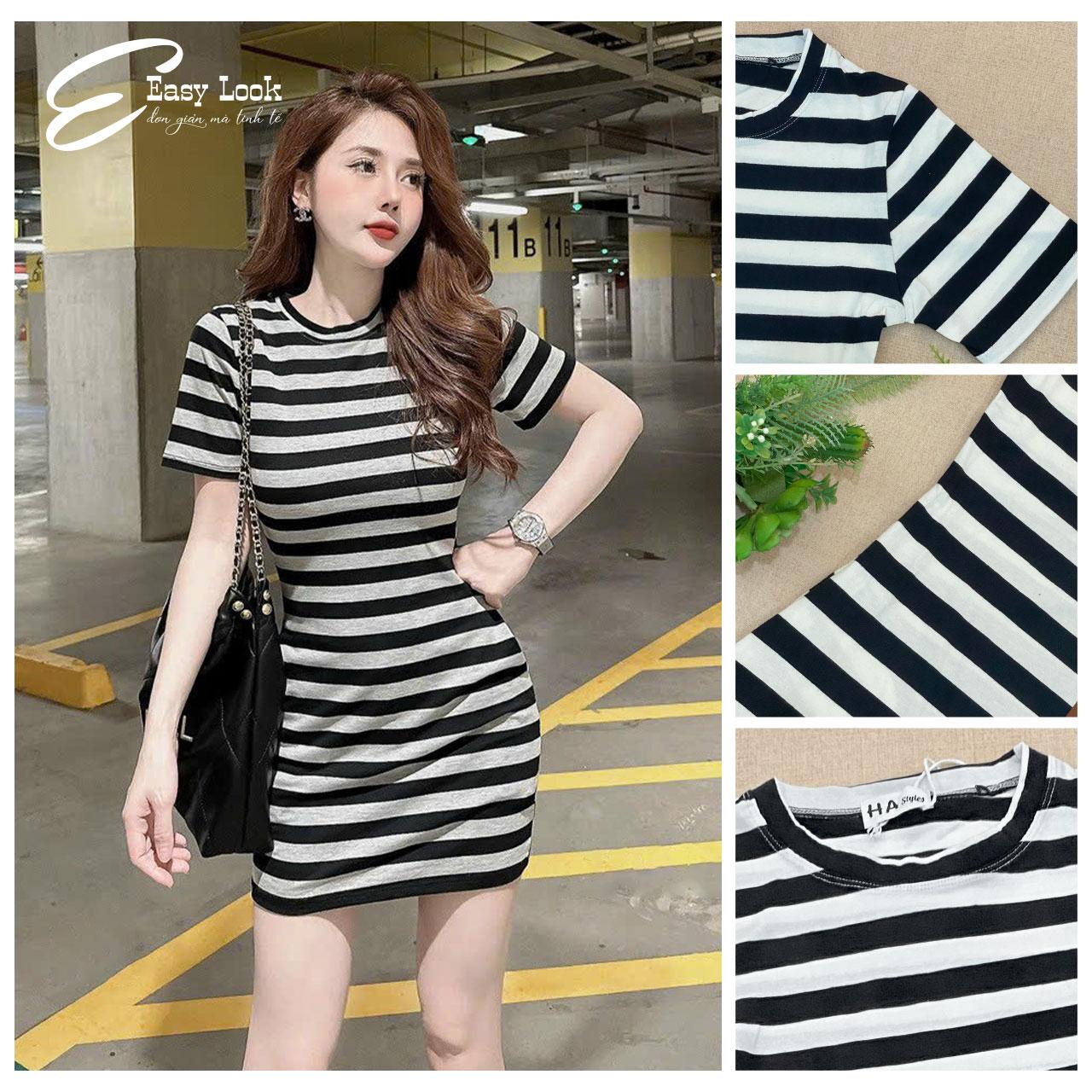 Đầm body sọc HA85