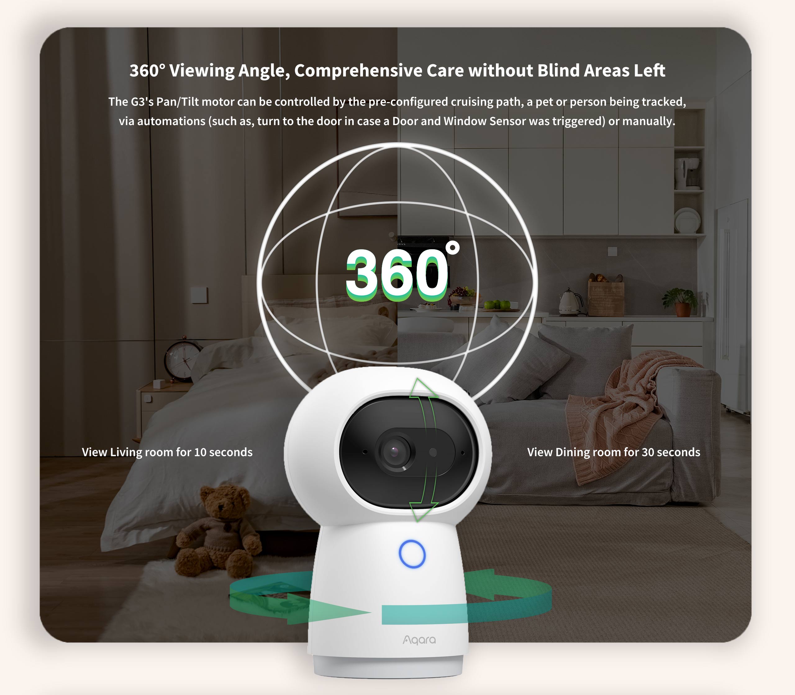 Camera Aqara G3 bản quốc tế, 2K, AI Tracking, hỗ trợ Apple HomeKit, tích hợp Hub Zigbee - Hàng Chính Hãng,