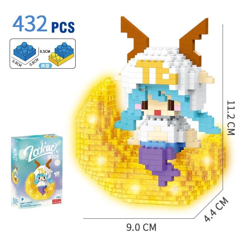 Đồ chơi lắp ráp mini 3D - 12 cung hoàng đạo