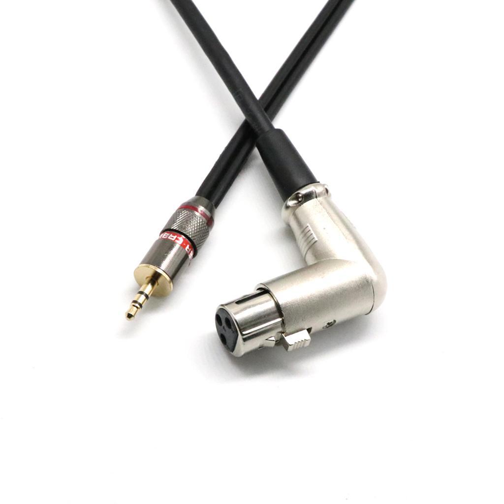 2x 3.5mm TRS To XLR Male To Female Mono Microphone Audio Cable