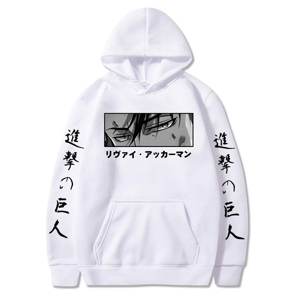 Áo hoodie Attack on Titan Levi Ackerman Eye Anime cực chất chất nỉ bông đẹp