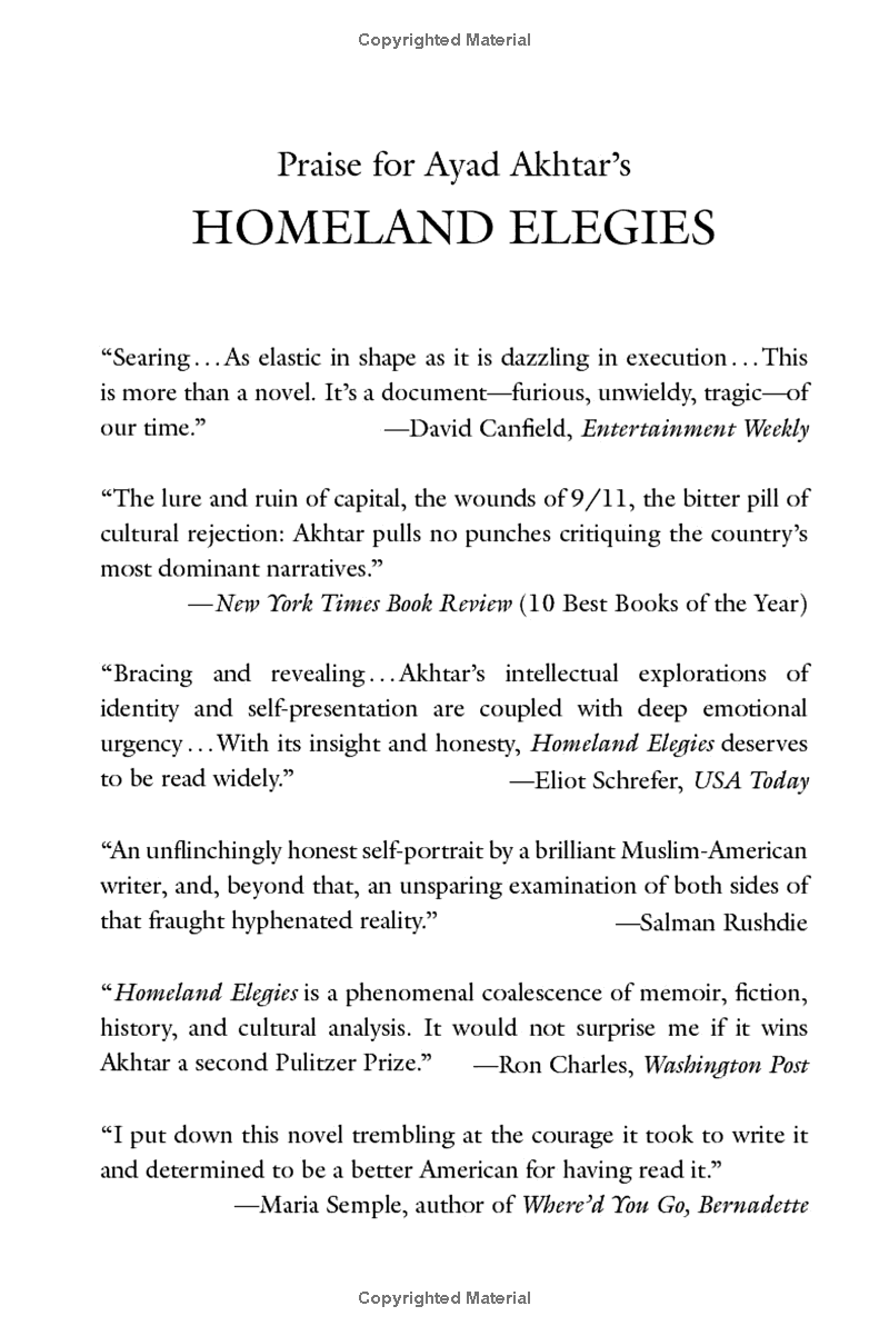 Homeland Elegies