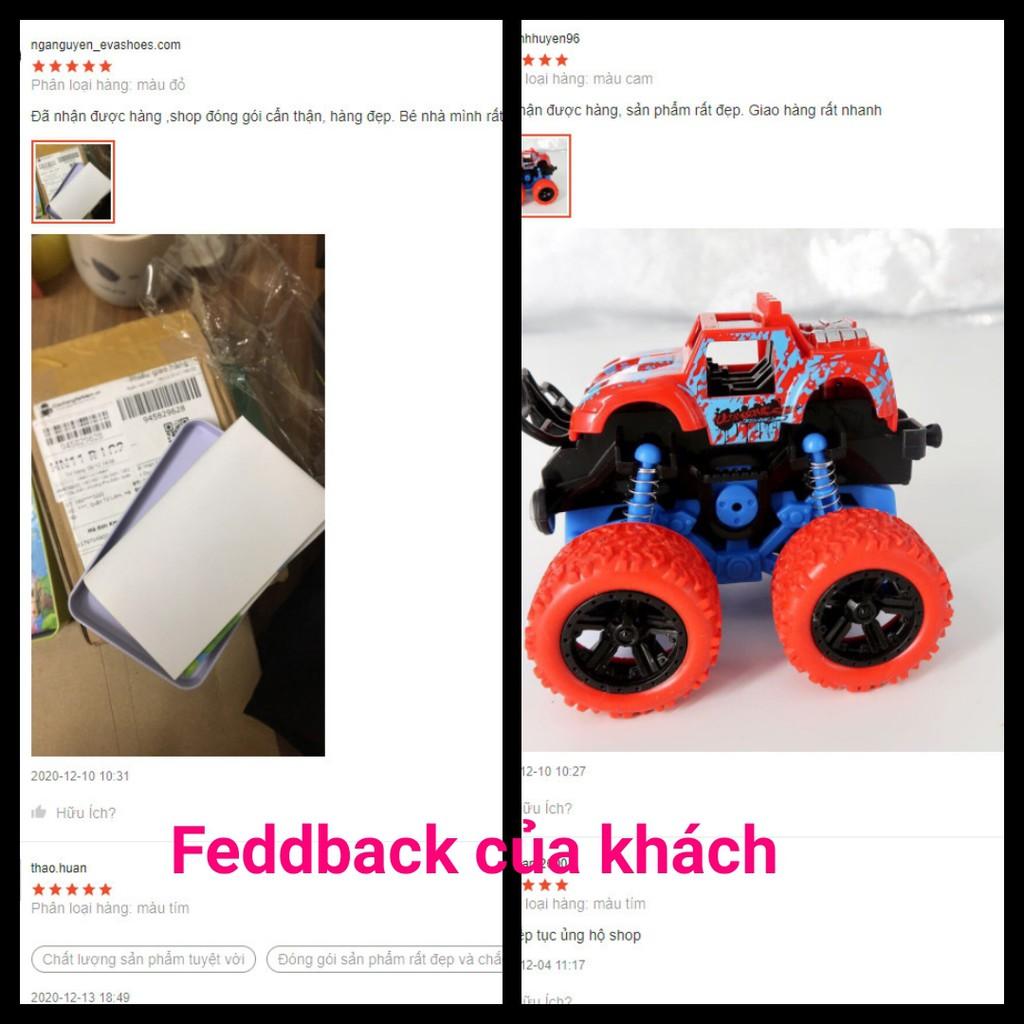 Đồ chơi ôtô Địa Hình oto kéo cót Bánh Đà Quán Tính Cho Bé 2-5 tuổi kích thích sự sáng tạo não bộ trẻ