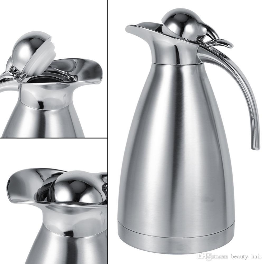 PHÍCH ĐỰNG NƯỚC INOX GIỮ NHIỆT NÓNG LẠNH THỂ TÍCH 2 LÍT CÓ QUAI RÓT MỎ VỊT TIỆN DỤNG